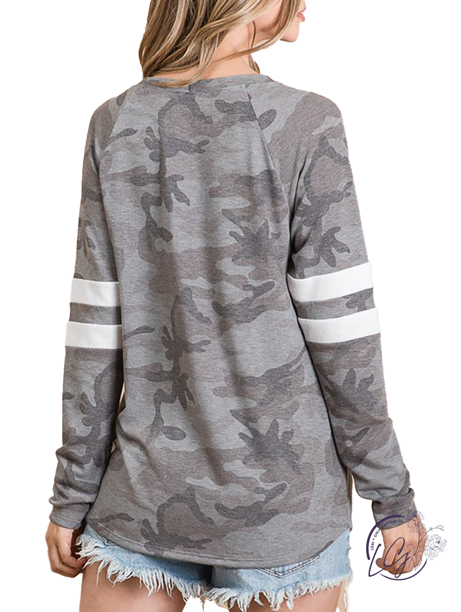 No Changes Camo Long Sleeve