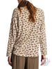 Curvy Leopard Printed Garment Dye Loose Fit