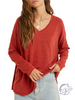 Late Nights Soft V-Neck Long Sleeve