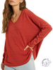 Late Nights Soft V-Neck Long Sleeve