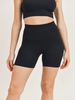 Here For Fun Ribbed Biker Shorts