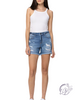 Katie High-Rise Light Wash Distressed Shorts by Cello Jeans