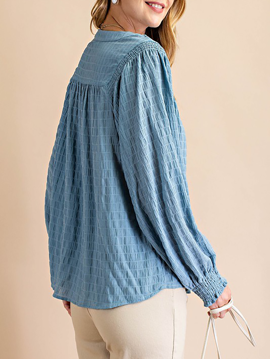 Let's Stop Wishing Smocked Long Sleeve