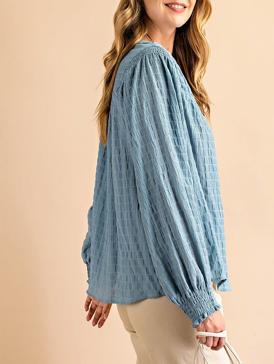 Let's Stop Wishing Smocked Long Sleeve