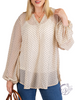 Curvy Reaching Out Chiffon Blouse