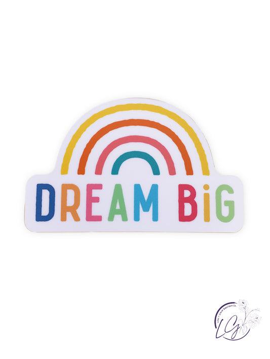 Dream Big Rainbow Sticker