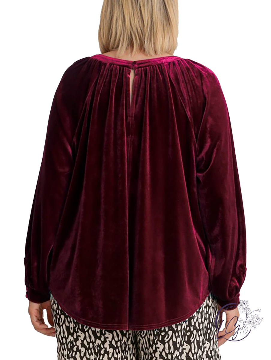 Feeling Festive Velvet Top