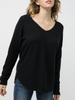 Speaking Up V-Neck Long Sleeve Tops