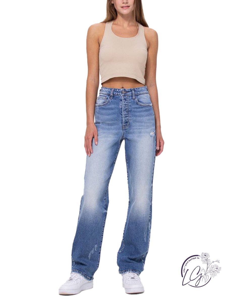 Mackenzie Super High-Rise Mom Jean by Cello Jeans