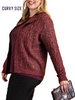 Curvy Cool Is Calling Cable Knit Cardigan