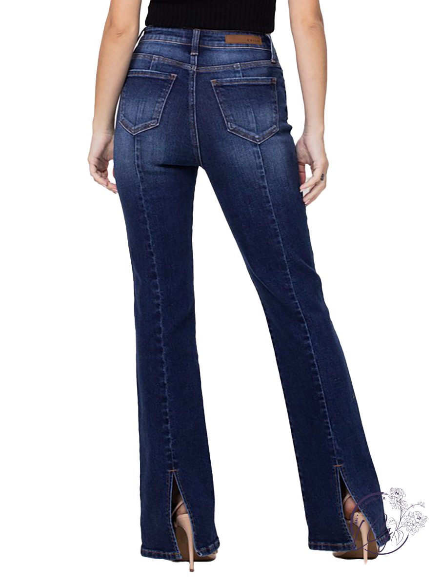 Makayla High-Rise Back Slit Bootcut by Cello Jeans