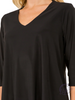 Wrapped Up V-Neck 3/4 Sleeve Top