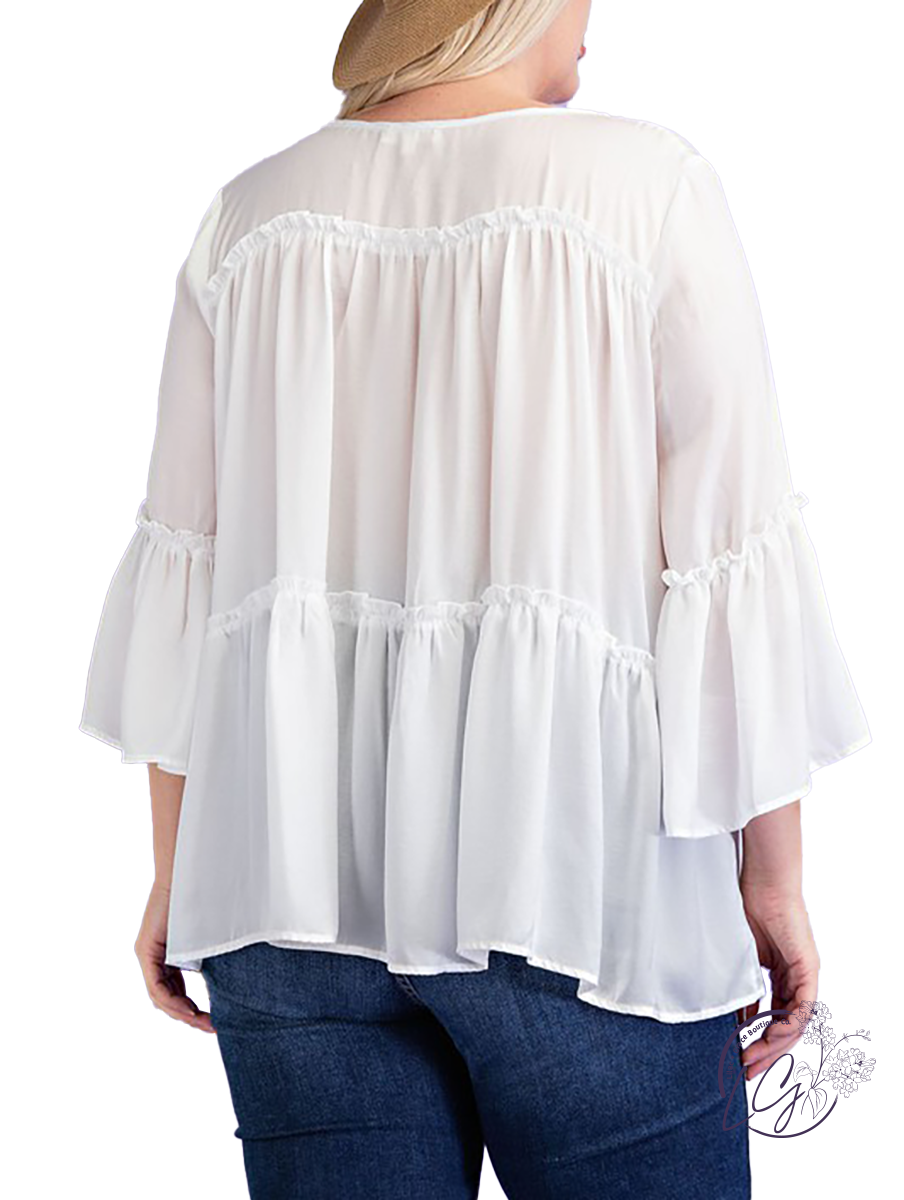 Curvy Slipping Away Blouse