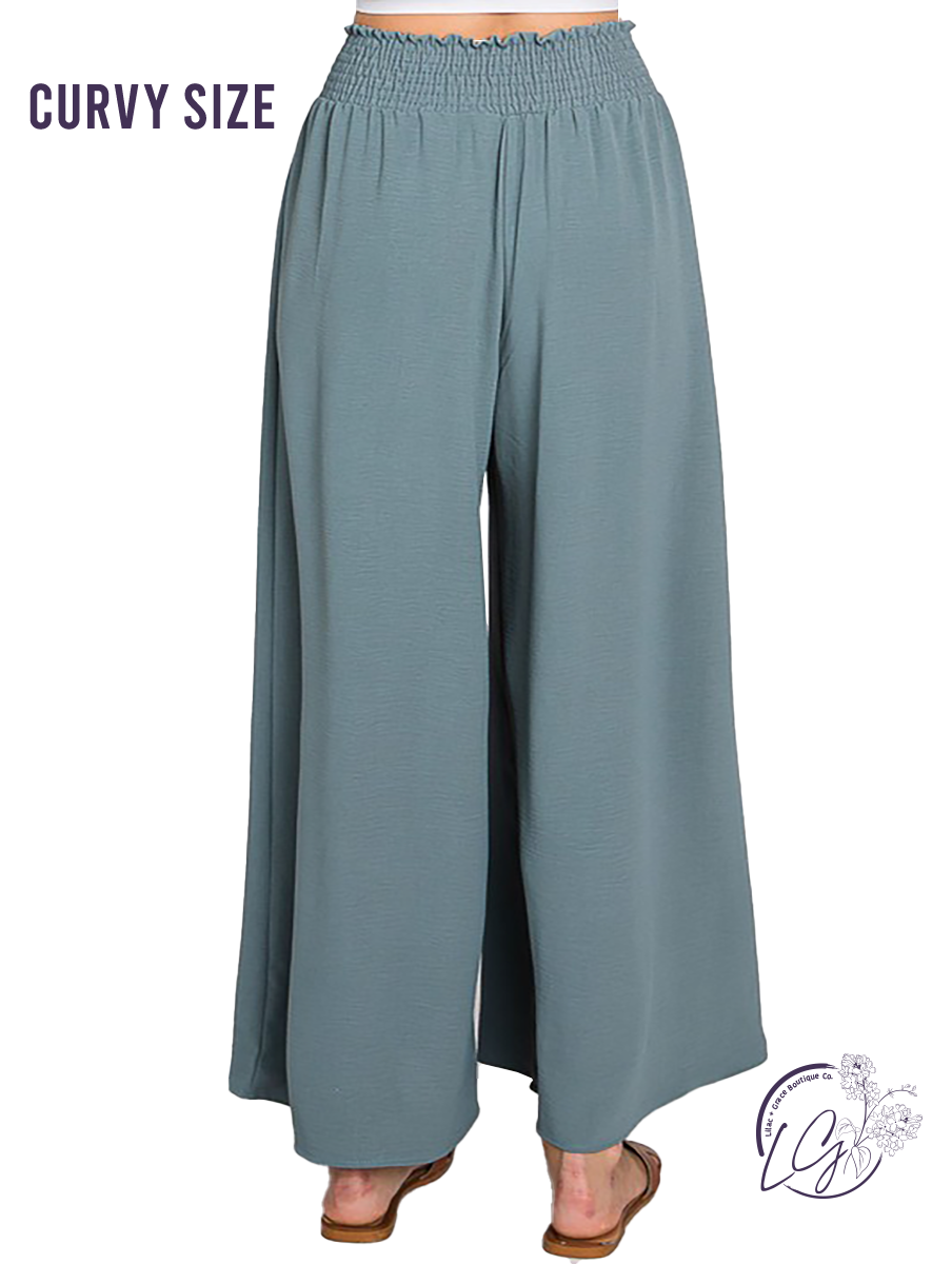 Curvy Center of the Room Wide Leg Maxi Pants