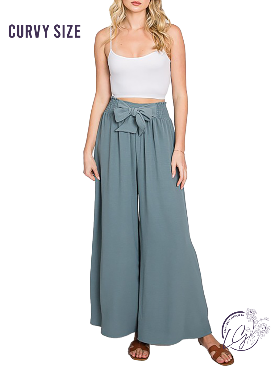 Curvy Center of the Room Wide Leg Maxi Pants