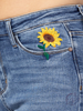 Alex High-Rise Sunflower Embroidery Relaxed Fit by Judy Blue