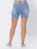 Rayna High-Rise Patch Shorts by Judy Blue