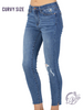 Curvy Carrie High-Rise Dandelion Skinny by Judy Blue