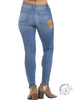 Sasha Mid-Rise 70's Patch Skinny by Judy Blue