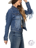 Maude Fringe Denim Jacket by Judy Blue