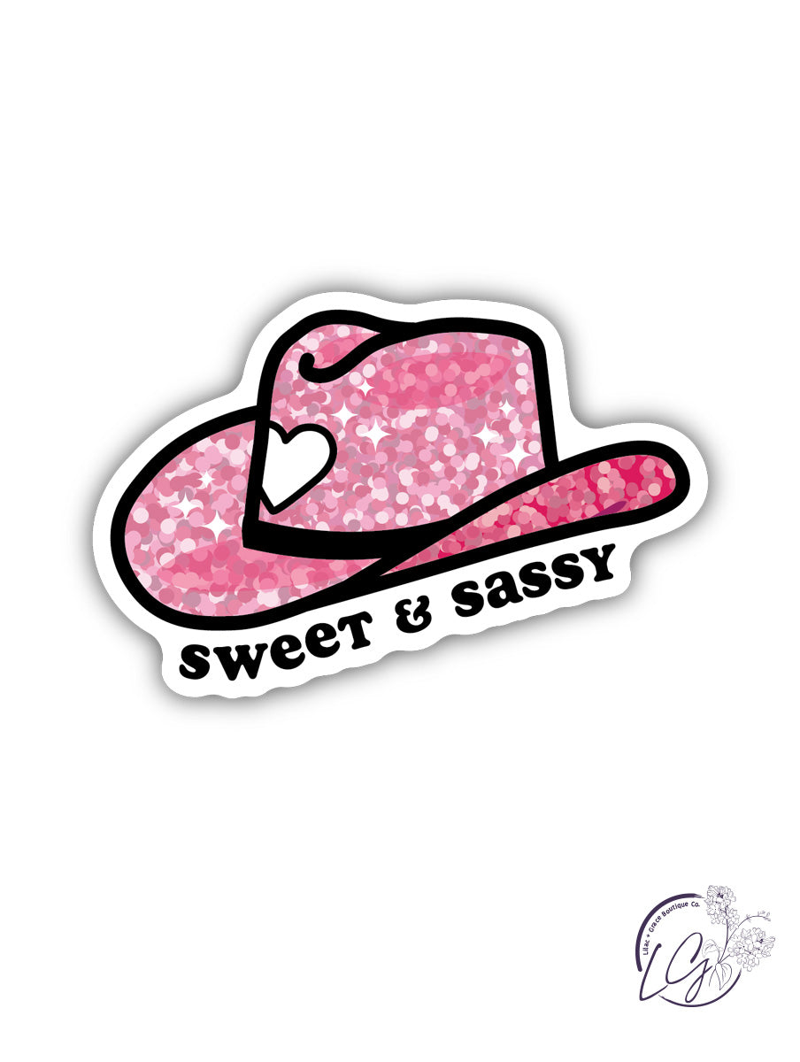 Sweet & Sassy Sparkle Hat Sticker