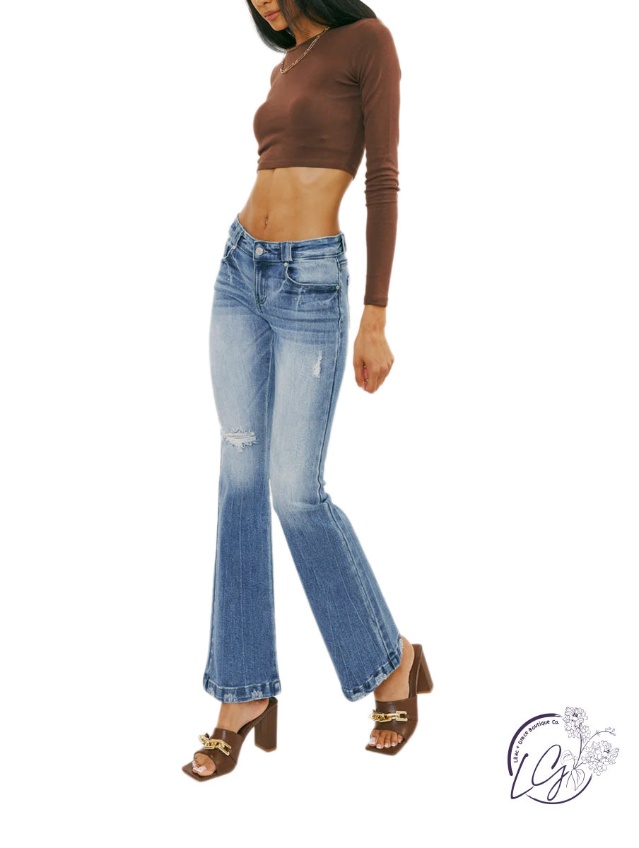 Pixie Low Rise  Bootcut Jean by KanCan