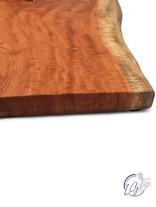 Live Edge Acacia Wood Cutting Board - Large