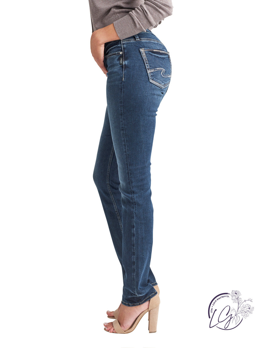 Suki Mid-Rise Straight by Silver Jeans