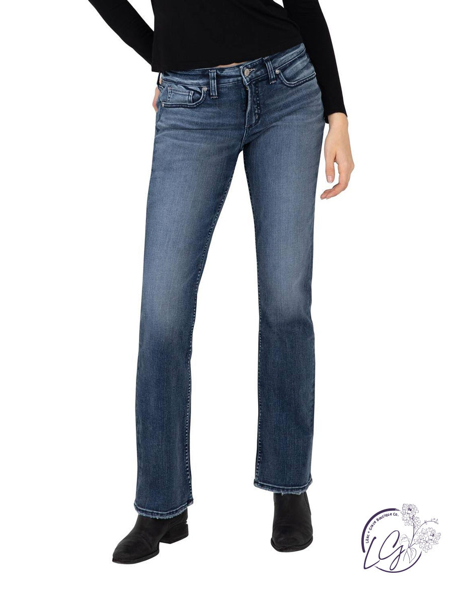 Elyse Mid-Rise Slim Bootcut by Silver Jeans