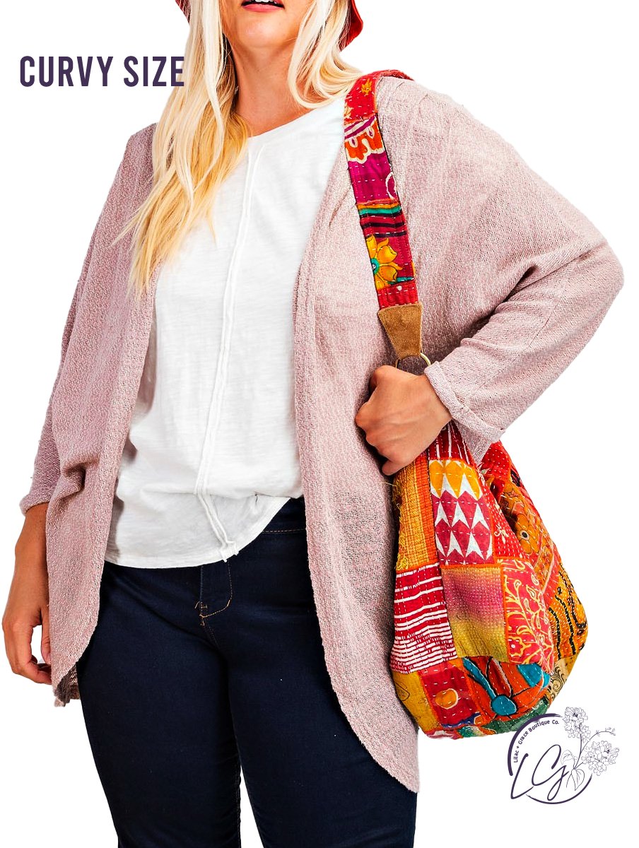 Curvy Unwritten Love Cardigan