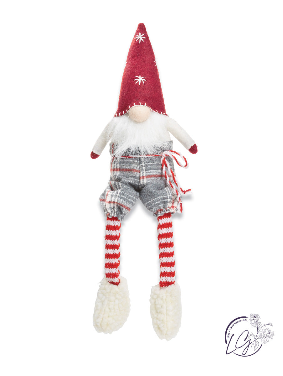 XMAS DANGLE LEG GNOME