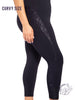 Curvy High-Rise Metallic Splice Leggings