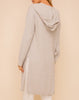 The Perfect Match Long Cardigan in Light Grey