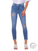 Tiana Mid-Rise Destroyed Skinny by Cello Jeans