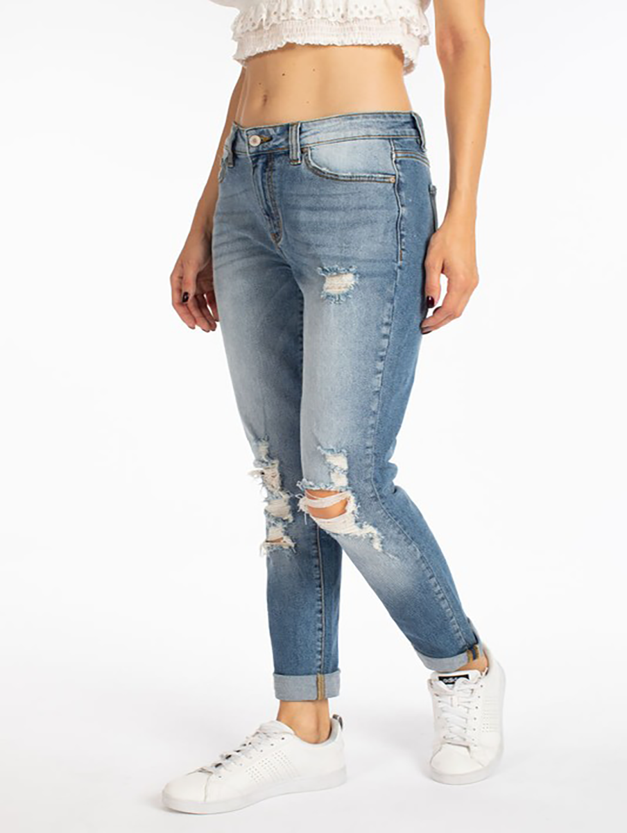 Kaylee High-Rise Distressed Skinny by KanCan