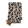 Tan Leopard Chenille Scarf