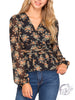 Coming Together Floral Surplice Top