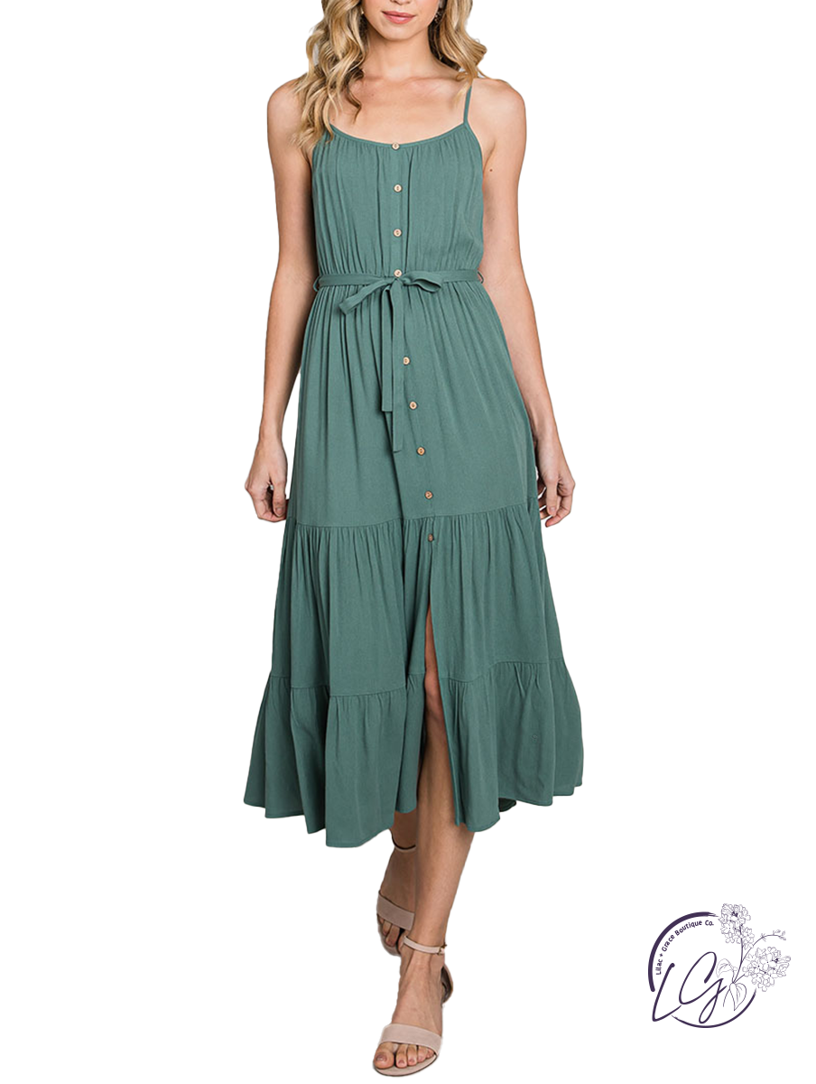 Coffee Date Tiered Maxi Dress