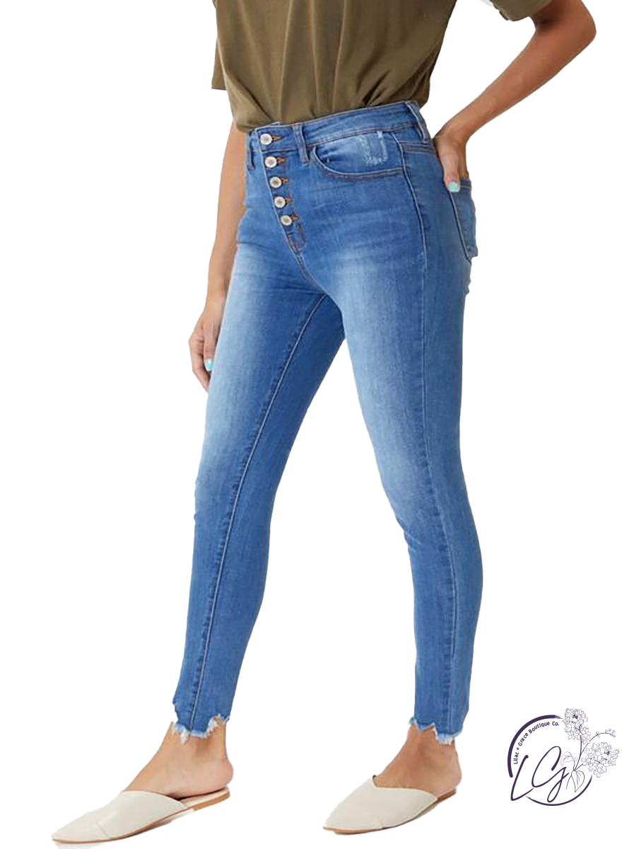 Taylor Super High-Rise Button Fly Skinny by KanCan