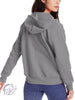 Curvy Signature Zip-Up Sweatshirt in Heather Grey