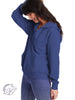 Signature Zip-Up Sweatshirt in Heather Royal