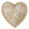 White Wooden Heart - Small