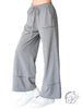 FRENCH TERRY WIDE LEG PANTS