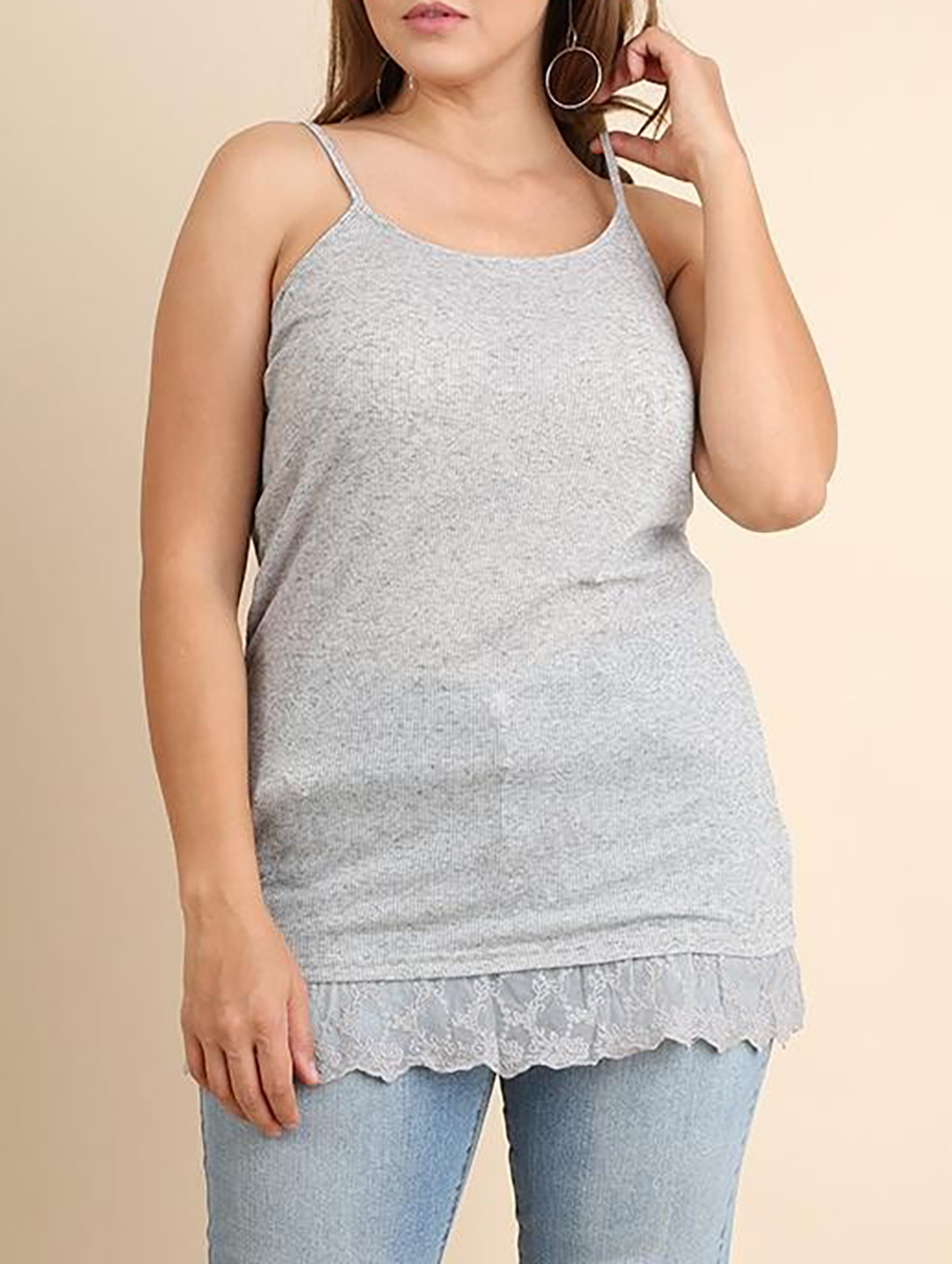 Curvy Addison Lace Tank