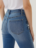 Ashley High-Rise Hem Detail Straight Jean By KanCan