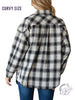 Curvy Easygoing Checkered Flannel