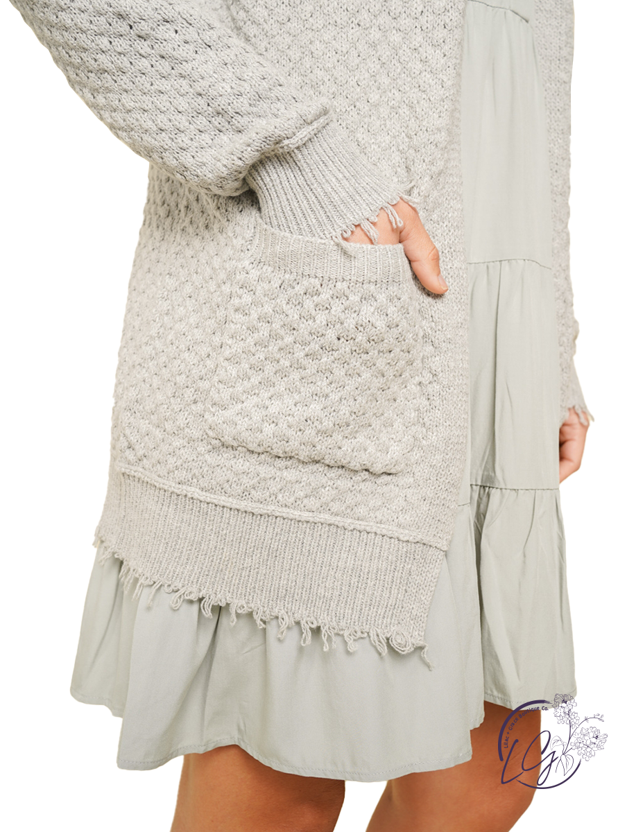 Evening Stroll Crochet Knit Cardigan