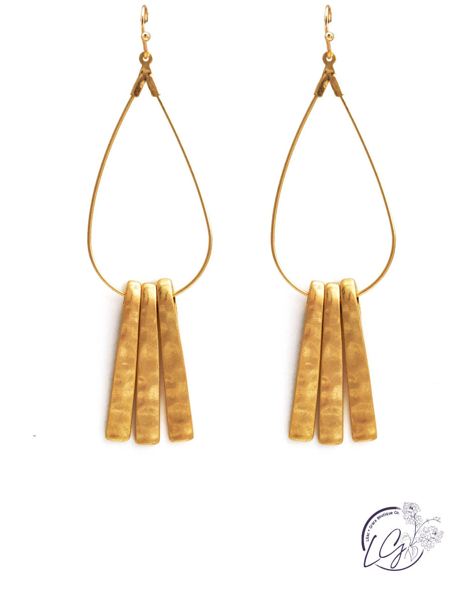 Triple Bar Earrings