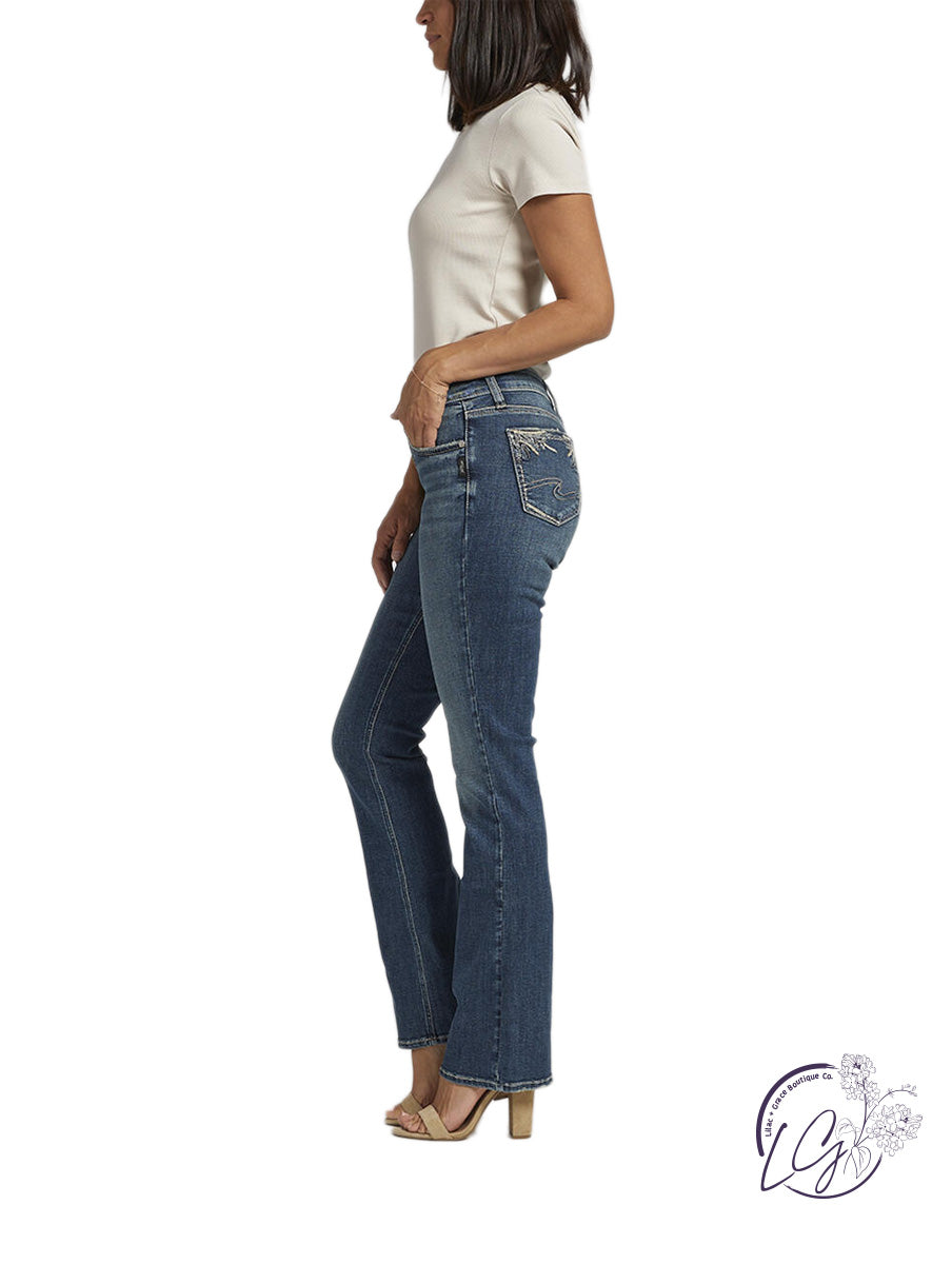 Elyse Mid Rise Slim Bootcut Jeans