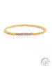 Gold Plated Stretch Bead Bracelet